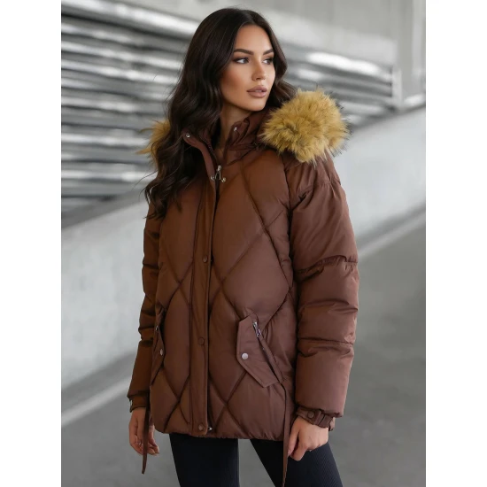 Moteriška ruda žieminė striukė Bistro Moteriškos striukės