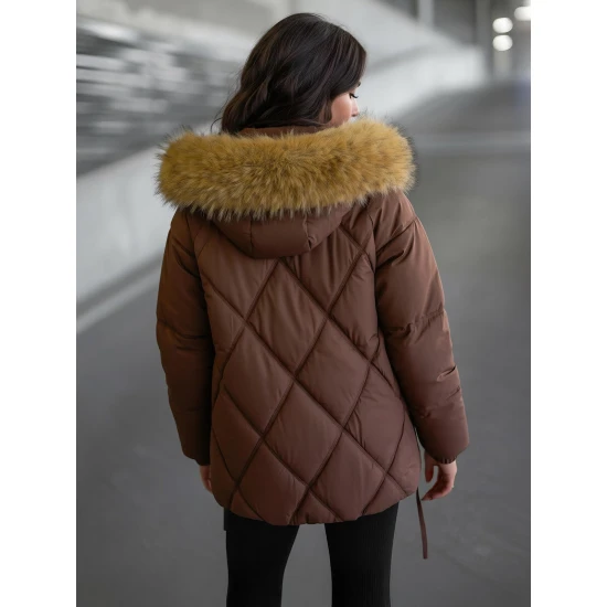 Moteriška ruda žieminė striukė Bistro Moteriškos striukės