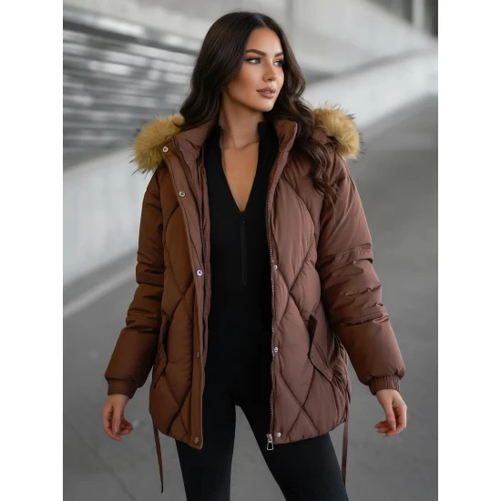 Moteriška ruda žieminė striukė Bistro Moteriškos striukės