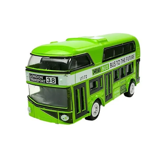 Dviaukštis miesto autobusas su įtempimo pavara Autobusai