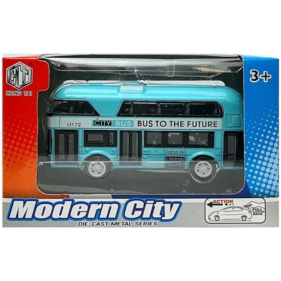 Dviaukštis miesto autobusas su įtempimo pavara Autobusai