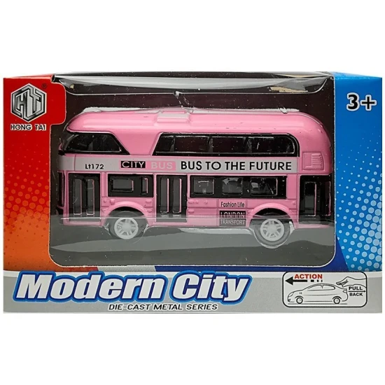 Dviaukštis miesto autobusas su įtempimo pavara Autobusai