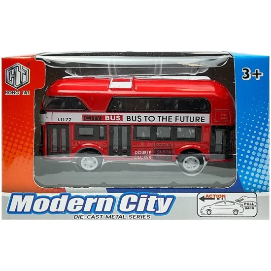 Dviaukštis miesto autobusas su įtempimo pavara Autobusai