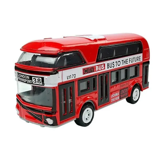 Dviaukštis miesto autobusas su įtempimo pavara Autobusai