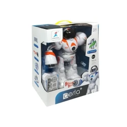 Nuotoliniu būdu valdomas R/C robotas šaudo raketas