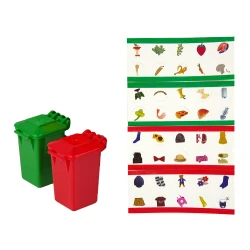 Oranžinė šiukšliavežė su garso ir šviesos efektais