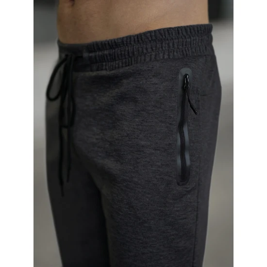 Vyriškos tamsiai pilkos kelnės Run Laisvalaikio kelnės
