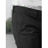 Vyriškos juodos chino kelnės Reno Klasikinės kelnės