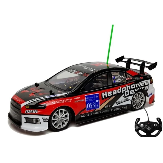 Nuotoliniu būdu valdomas sportinis automobilis R/C 27Mhz raudonas Radijo bangomis valdomi žaislai