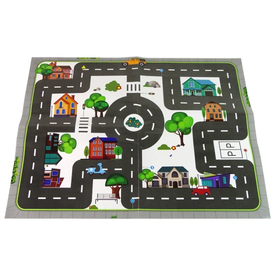 Automobilių rinkinys su šviesoforais ir kelio ženklais Automobilių rinkiniai