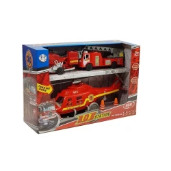 Priešgaisrinės tarnybos komplektas su šviesos ir garso efektais