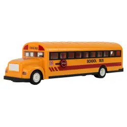 Geltonas nuotoliniu būdu valdomas R/C mokyklinis autobusas su atidaromomis durimis