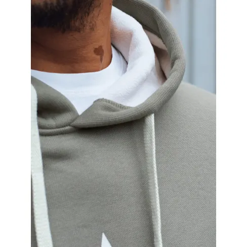 Men's gray hoodie Star. Hooded jumpers