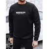 Męski czarny sweter Medrialife Swetry bez kaptura