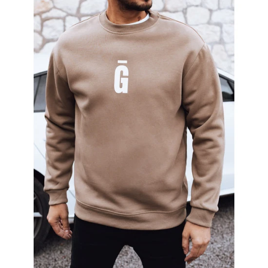 Vyriškas rusvas džemperis Gala Džemperiai su užrašais
