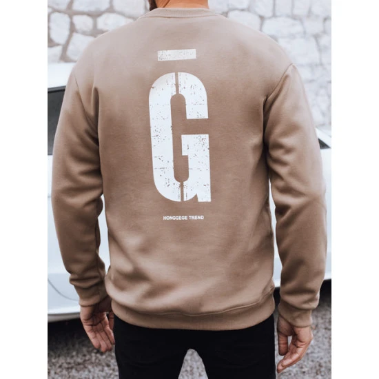 Vyriškas rusvas džemperis Gala Džemperiai su užrašais