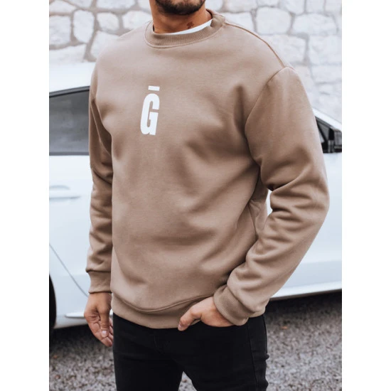 Vyriškas rusvas džemperis Gala Džemperiai su užrašais