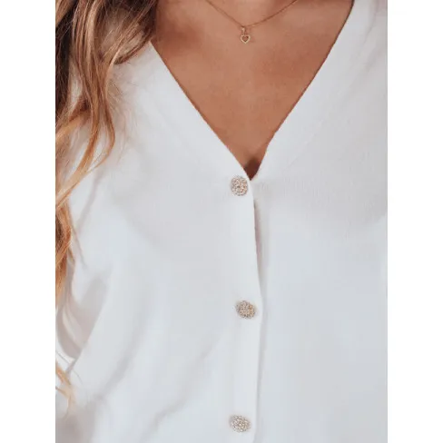 Women's white knitted cardigan Glow Women's sweaters
