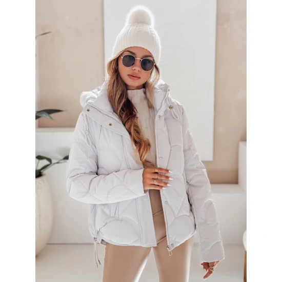 Moteriška žieminė baltos spalvos striukė Silma Moteriškos striukės