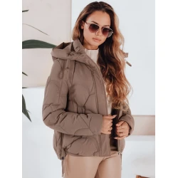 Moteriška žieminė rudos spalvos striukė Silma