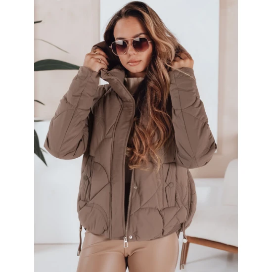 Moteriška žieminė rudos spalvos striukė Silma Moteriškos striukės