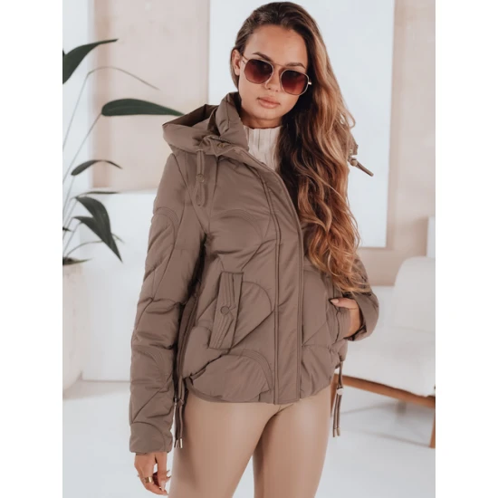 Moteriška žieminė rudos spalvos striukė Silma Moteriškos striukės