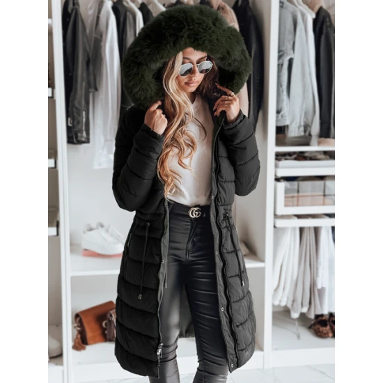 Moteriška juoda žieminė striukė Trend Striukės