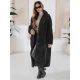 Moteriškas ilgas juodas žieminis paltas Fabio Moteriškos striukės