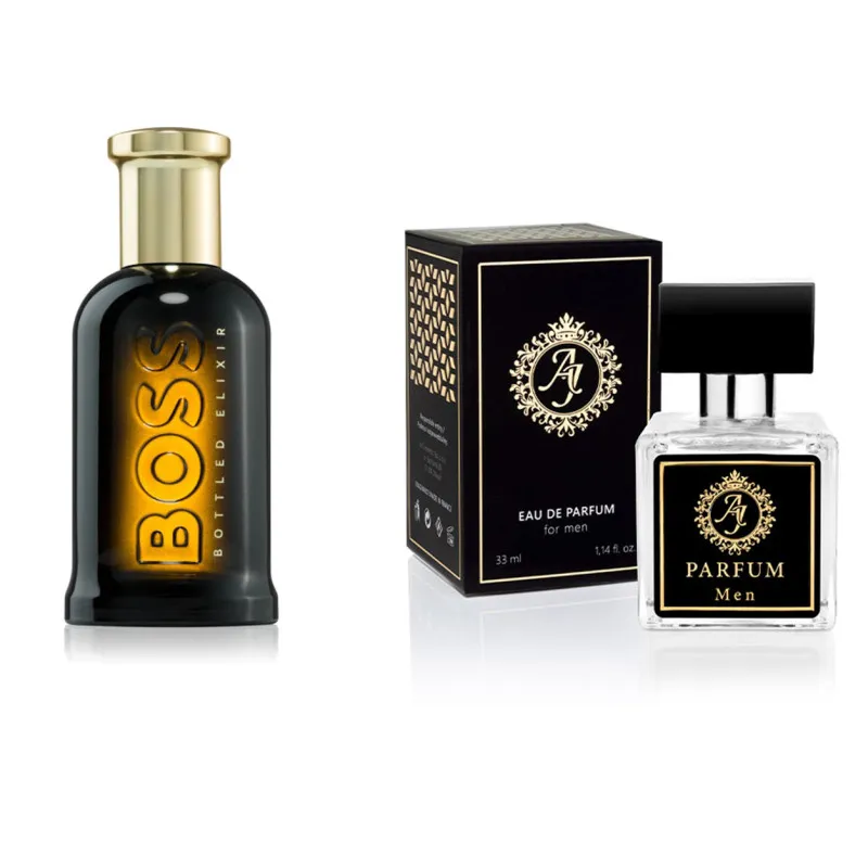 AJ Deluxe Nr327 kvepalai įkvėpti Hugo Boss - Boss Bottled Elixir Parfum 50 ml AJ Deluxe Vyrams French Perfumes