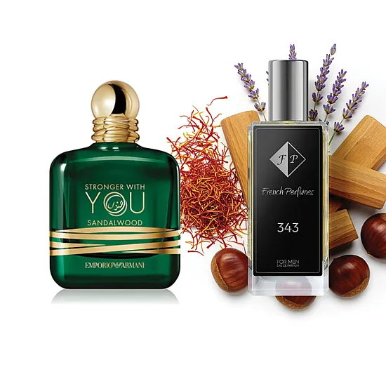 Nr343 kvepalai įkvėpti Armani– Stronger With You Sandalwood 104 ml EDP