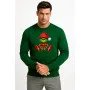 Men's dark green hooded sweatshirt Grinch