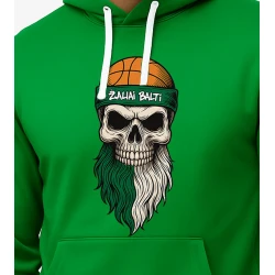 Vyriškas žalias džemperis Žaliai balti