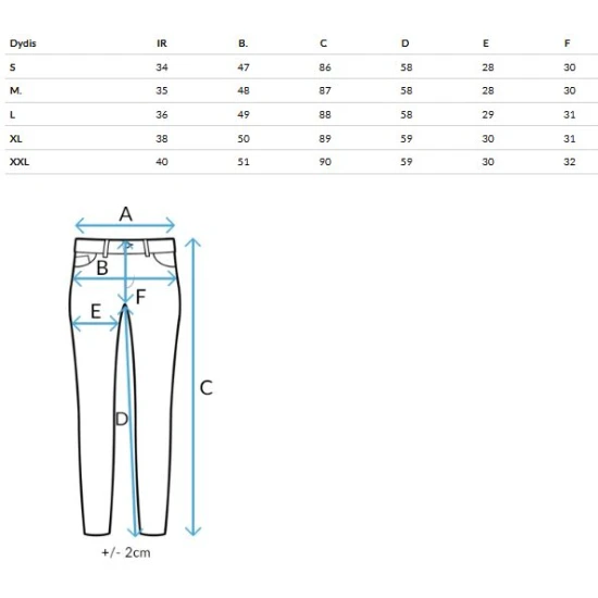 Moteriški šviesiai mėlyni džinsai Estin Džinsai ir Jogeriai