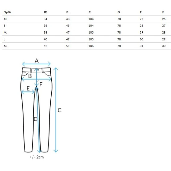 Moteriški mėlyni džinsai Emi Džinsai ir Jogeriai