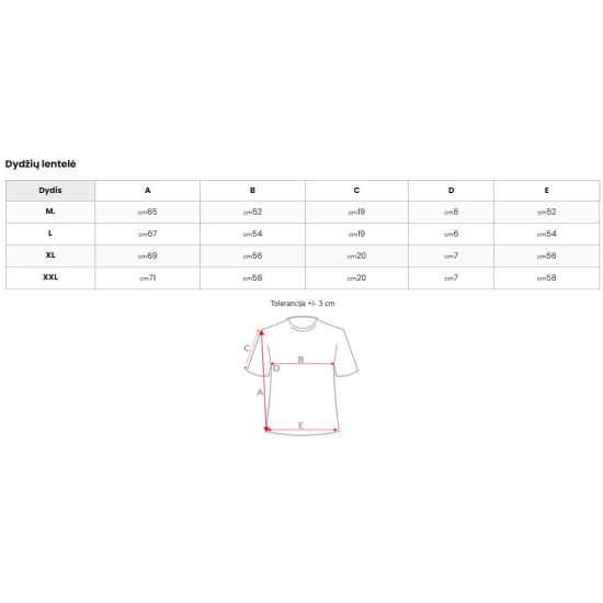 Vyriški tamsiai mėlyni marškinėliai Manter Vienspalviai marškinėliai