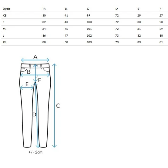 Moteriški pilki džinsai Ema Džinsai ir Jogeriai
