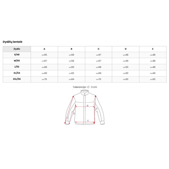 Pereinamojo laikotarpio rusva striukė Flif Vyriškos Striukės ir Paltai