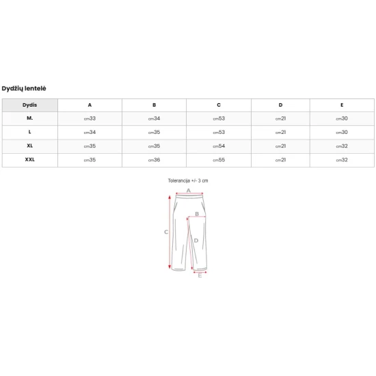 Vyriški balti šortai Lori Šortai