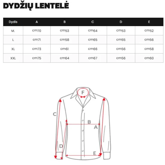 Vyriški rudi marškiniai Tom