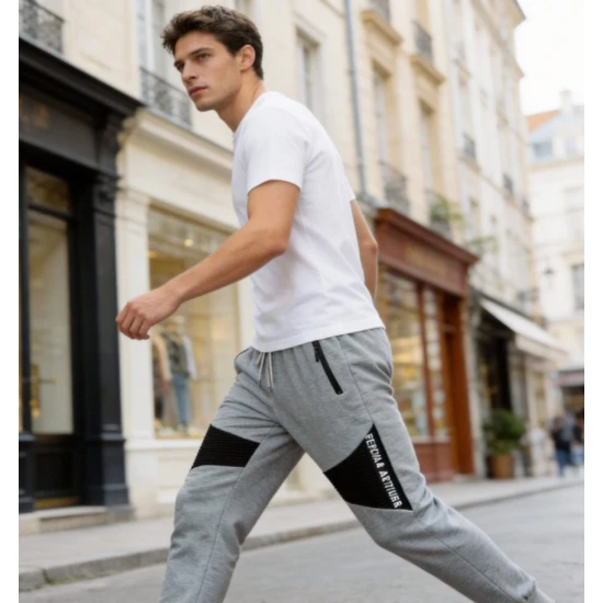 Vyriškos šviesiai pilkos kelnės Arton Laisvalaikio kelnės