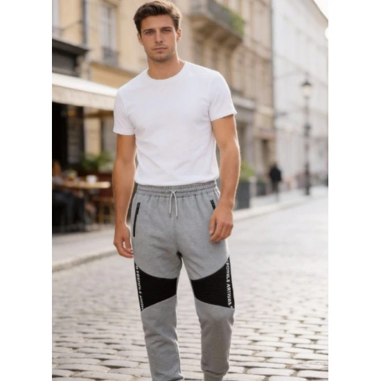 Vyriškos šviesiai pilkos kelnės Arton Laisvalaikio kelnės