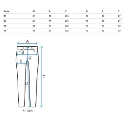 Moteriški platūs mėlyni džinsai Amel