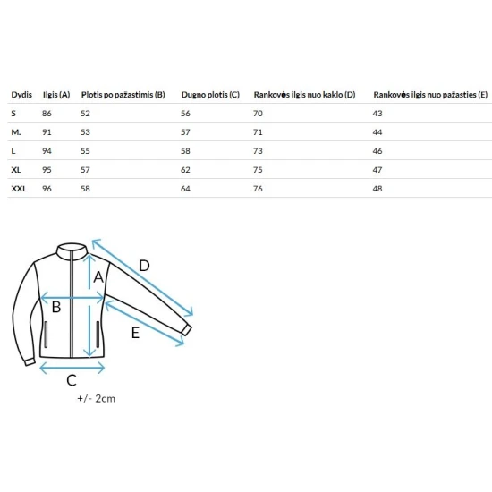 Šviesiai pilka moteriška striukė Moli