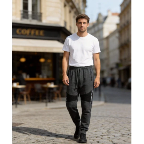 Vyriškos tamsiai pilkos kelnės Arton