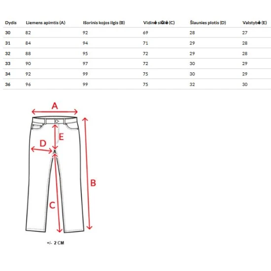 Vyriški mėlyni džinsai Arnitol Džinsai ir Jogeriai