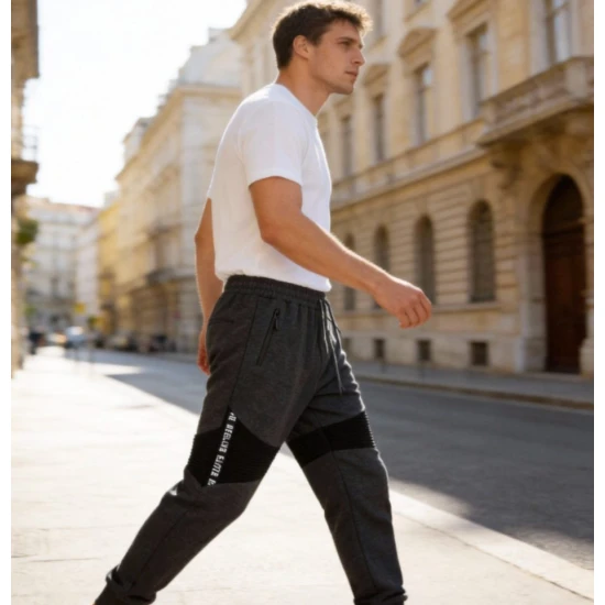 Vyriškos tamsiai pilkos kelnės Arton