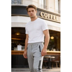 Vyriškos šviesiai pilkos kelnės Jasper