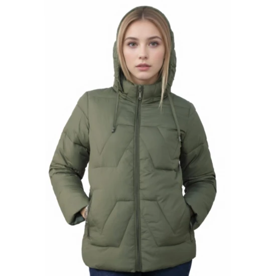 Chaki spalvos moteriška striukė Mija Moteriškos striukės