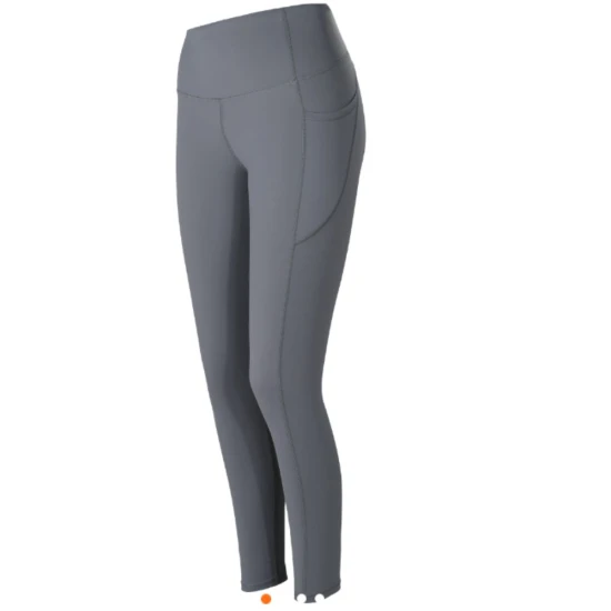 Moteriškos pilkos spalvos sportinės kelnės Nomi Laisvalaikio kelnės