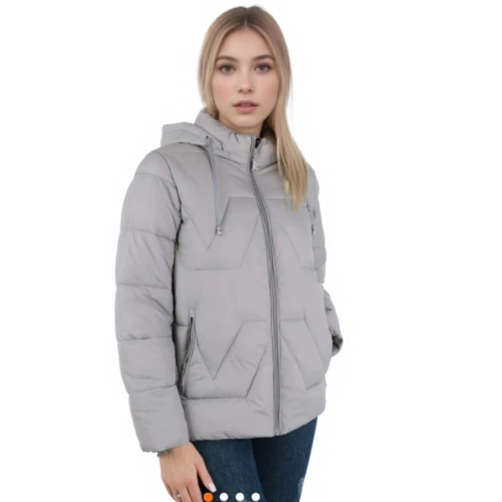 Pilkos spalvos moteriška striukė Mija Moteriškos striukės